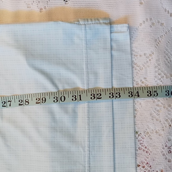 FootJoy Men's 3 Button Polo Size Large Light Blue/White Mini Check - Picture 5 of 12